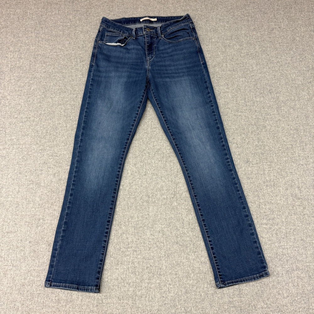 Levi's Classic Mid Rise Skinny Jeans Size 10 Blue Denim Medium Wash Stretch Pant